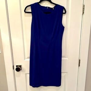 Blue sheath dress